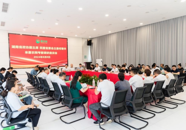 民盟湖南省省委會(huì)、長沙市委會(huì)何寄華一行到惠農(nóng)網(wǎng)走訪調(diào)研